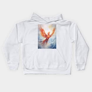 Immortal Phoenix in the Skies Kids Hoodie